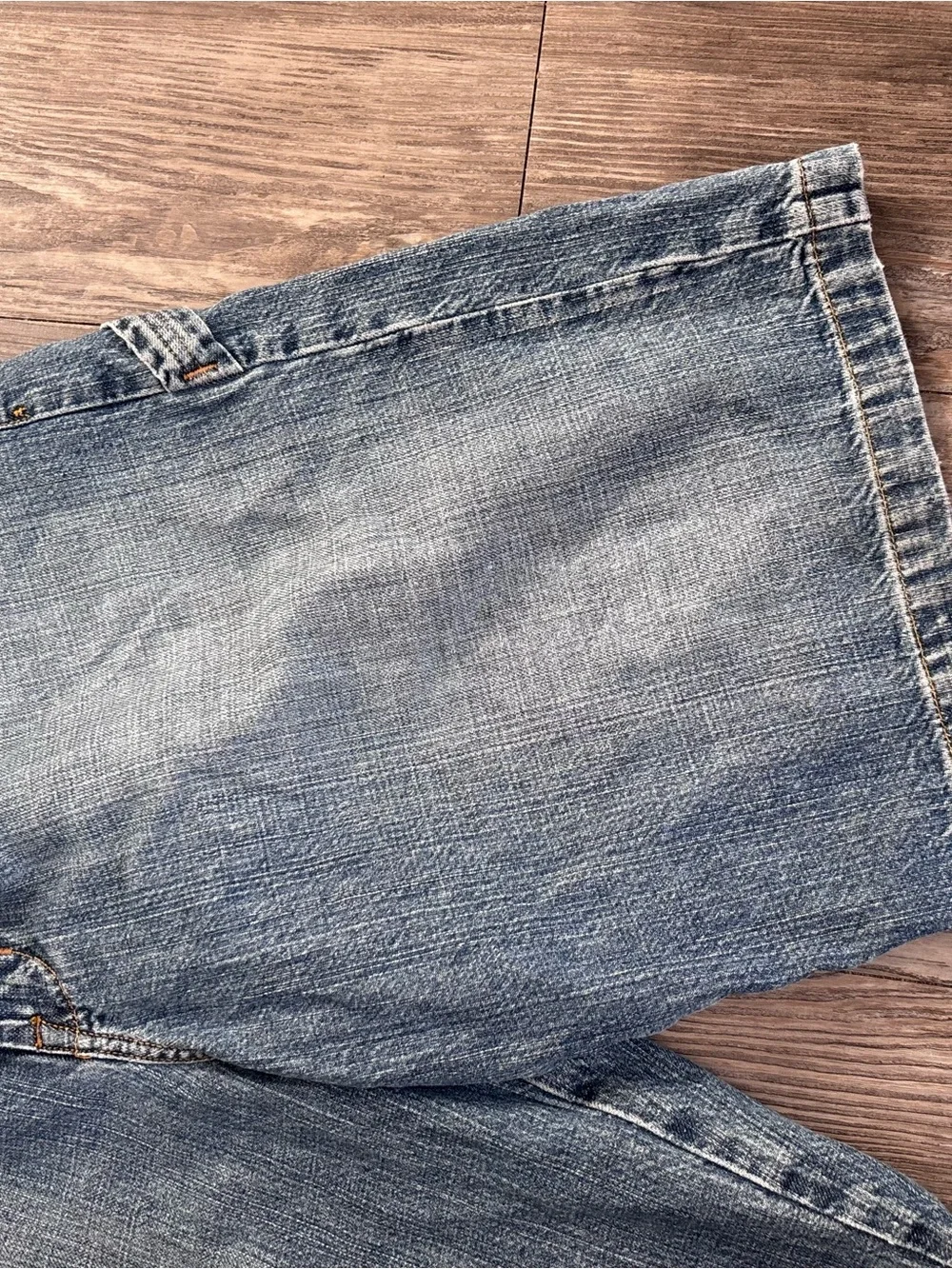 Guess Light Blue Denim Cargo Shorts